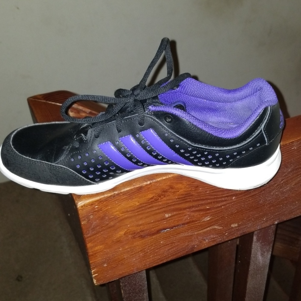 Purple and black Adidas